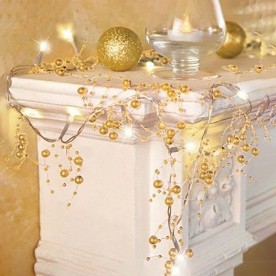 2M/3M/4M Pearl String Light LED Fairy String Lights Christmas Decoration Bar Table Decoration Lights Wedding Table Lamp String 2M/3M/4M Pearl String Light LED Fairy String Lights Christmas Decoration Bar Table Decoration Lights Wedding Table Lamp String