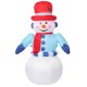 8FT LED Christmas Inflatable Snowman Halloween Outdoors Ornaments Shop Decoration