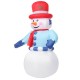 8FT LED Christmas Inflatable Snowman Halloween Outdoors Ornaments Shop Decoration