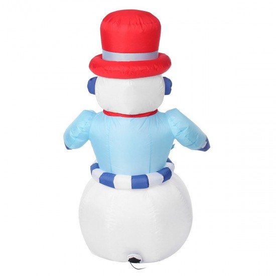 8FT LED Christmas Inflatable Snowman Halloween Outdoors Ornaments Shop Decoration