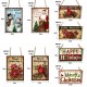 Christmas Door Hanging Painting Board Sata Claus Snowman Merry Christmas DIY House Wall Decor Party Supplies Christmas Door Hanging Painting Board Sata Claus Snowman Merry Christmas DIY House Wall Decor Party Supplies