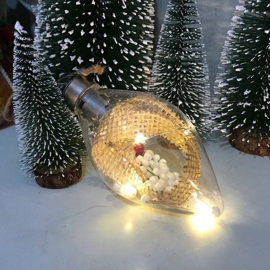 Christmas Hanging Ball Bottle Transparent LED Luminous Night Light Bottle Hanging Pendant Christmas Tree Decor Fairy Lights New Year Christmas Decorations Christmas Hanging Ball Bottle Transparent LED Luminous Night Light Bottle Hanging Pendant Christmas Tree Decor Fairy Lights New Year Christmas Decorations