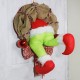 Christmas Thief Stole Christmas Burlap Wreath Christmas Decorations Santa Claus