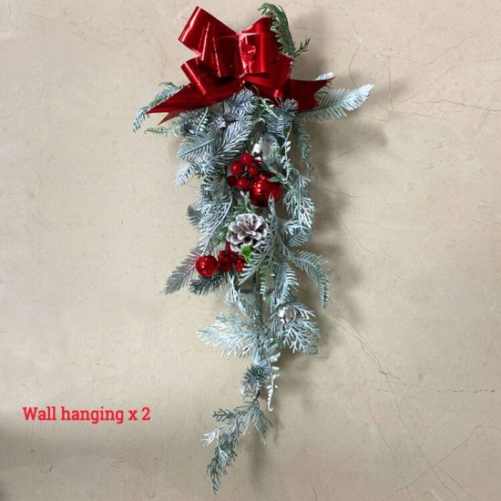 Christmas Wreath Set Xmas Decorations Outdoor Signs Home Garden Office Porch Front Door Hanging Garland Christmas Wreath Set Xmas Decorations Outdoor Signs Home Garden Office Porch Front Door Hanging Garland