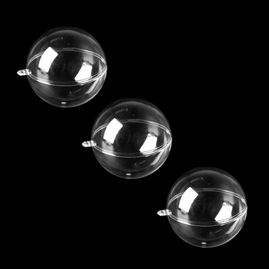 DIY Clear Plastic Bath Bomb Mold with Christmas Ball Decorations 4/5/6/7/8m DIY Clear Plastic Bath Bomb Mold with Christmas Ball Decorations 4/5/6/7/8m