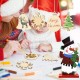 DIY Wood Crafts Christmas Snowman Elk Christmas Ornaments Decoration Santa Claus Wooden Embellishment Table Decorations