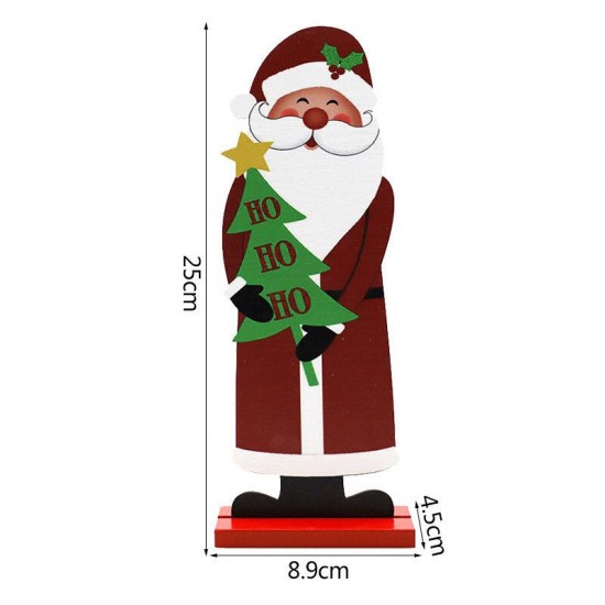 DIY Wood Crafts Christmas Snowman Elk Christmas Ornaments Decoration Santa Claus Wooden Embellishment Table Decorations DIY Wood Crafts Christmas Snowman Elk Christmas Ornaments Decoration Santa Claus Wooden Embellishment Table Decorations