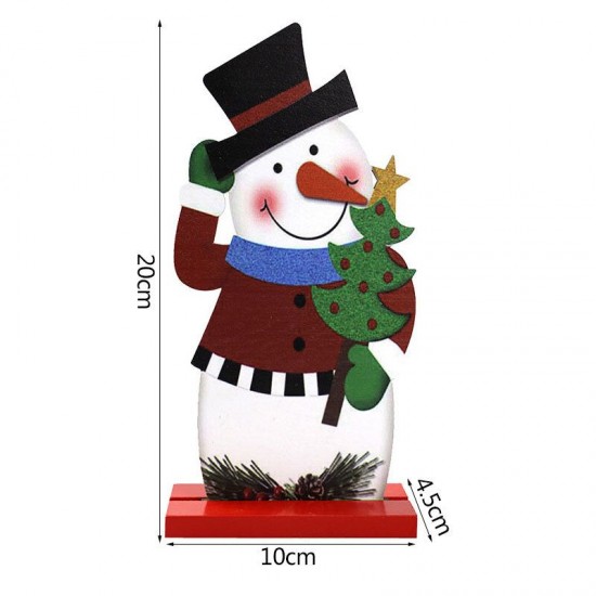 DIY Wood Crafts Christmas Snowman Elk Christmas Ornaments Decoration Santa Claus Wooden Embellishment Table Decorations DIY Wood Crafts Christmas Snowman Elk Christmas Ornaments Decoration Santa Claus Wooden Embellishment Table Decorations