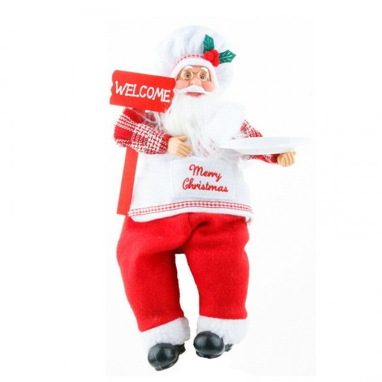 Santa Claus Ornaments Santa Claus Standing Sitting Posture Doll Ornaments Christmas Decoration Ornaments