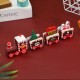 Wooden Christmas Train Ornament Christmas Decoration For Home Santa Claus Gift