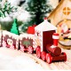 Wooden Christmas Train Ornament Christmas Decoration For Home Santa Claus Gift Wooden Christmas Train Ornament Christmas Decoration For Home Santa Claus Gift