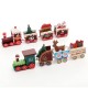 Wooden Christmas Train Ornament Christmas Decoration For Home Santa Claus Gift