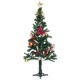 1.2/1.5/1.8m Artificial Christmas Tree PVC Pine Needle Encrypted Mini Tree With Solid Stand Holiday Festival Decoration Green 1.2/1.5/1.8m Artificial Christmas Tree PVC Pine Needle Encrypted Mini Tree With Solid Stand Holiday Festival Decoration Green