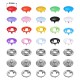 100Sets Handmade Sewing Sliver Metal Prong Snap Buttons Press Studs Fasteners Baby Romper Buckle Button For Clothes Sew 9.5mm 100Sets Handmade Sewing Sliver Metal Prong Snap Buttons Press Studs Fasteners Baby Romper Buckle Button For Clothes Sew 9.5mm