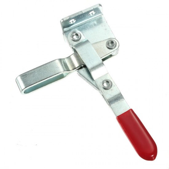 102B Red Plastic Covered Handle Vertical Hand Tool Toggle Clamp 100kg