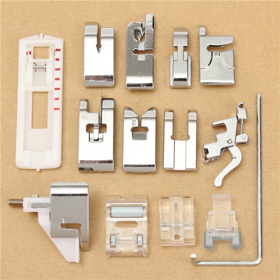 14Pcs Snap Presser Foot Set for VIKING HUSQVARNA Sewing Machines 335 330 325