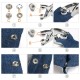 150 Sets 15 Colors of Hollow Five Claws of Box Set Total Buttons Metal Sewing Press Studs Snap Fastener DIY Clothes Craft 9.5mm 150 Sets 15 Colors of Hollow Five Claws of Box Set Total Buttons Metal Sewing Press Studs Snap Fastener DIY Clothes Craft 9.5mm