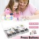 150 Sets 15 Colors of Hollow Five Claws of Box Set Total Buttons Metal Sewing Press Studs Snap Fastener DIY Clothes Craft 9.5mm 150 Sets 15 Colors of Hollow Five Claws of Box Set Total Buttons Metal Sewing Press Studs Snap Fastener DIY Clothes Craft 9.5mm