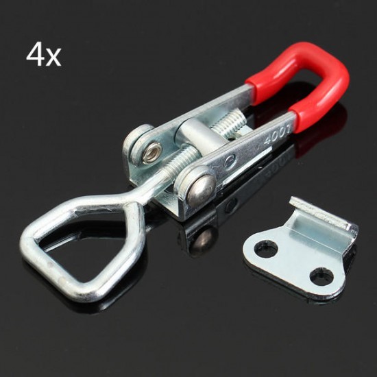 4Pcs Toggle Galvanized Iron Latch Catches Hasp for Case Box Chest Trunk