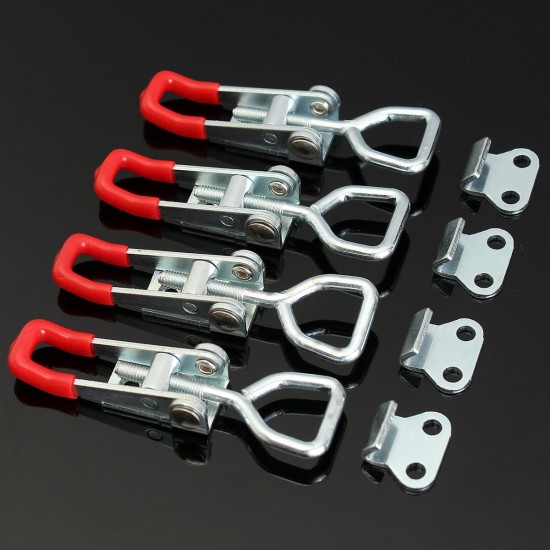 4Pcs Toggle Galvanized Iron Latch Catches Hasp for Case Box Chest Trunk