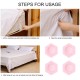 4pcs Triangle Bed Sheet Mattress Holder Fastener Grippers Clips Suspender Strap Clamp