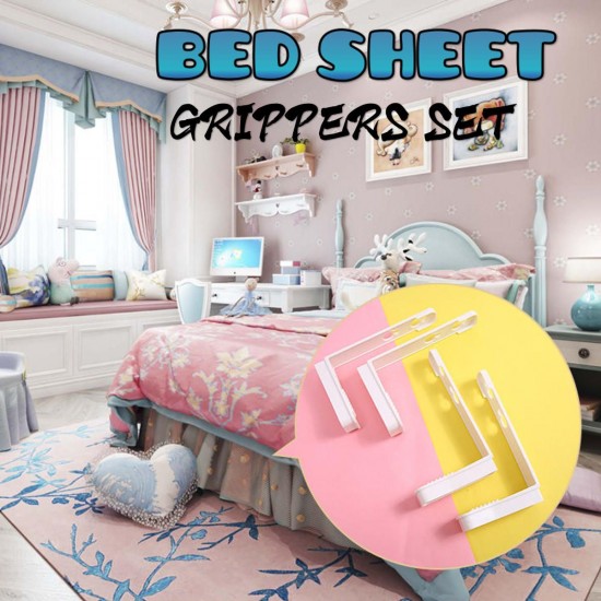 4pcs Triangle Bed Sheet Mattress Holder Fastener Grippers Clips Suspender Strap Clamp 4pcs Triangle Bed Sheet Mattress Holder Fastener Grippers Clips Suspender Strap Clamp