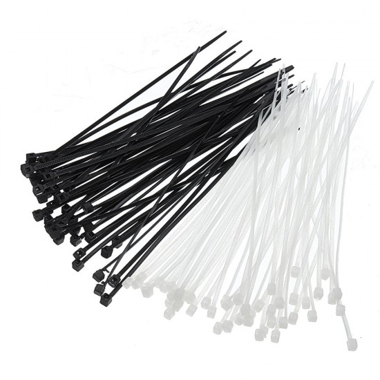 50pcs White Black 3x150mm Cable Ties Model Manufacturing Tools