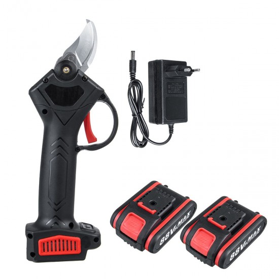 88V Cordless Electric Pruning Shears Secateur Garden Branch Cutter + 2 Battery 88V Cordless Electric Pruning Shears Secateur Garden Branch Cutter + 2 Battery