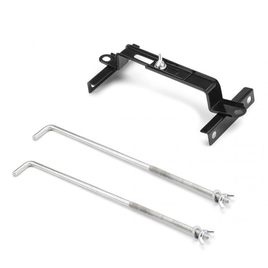 Battery Tray Adjustable Holder Down Clamp Bracket Kit Cycle Universal Battery Tray Adjustable Holder Down Clamp Bracket Kit Cycle Universal