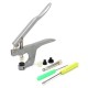 Clothes Button Fastener Snap Plier with 150Set Colorful T5 Snap Plastic Buttons Clothes Button Fastener Snap Plier with 150Set Colorful T5 Snap Plastic Buttons