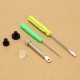 Clothes Button Fastener Snap Plier with 150Set Colorful T5 Snap Plastic Buttons