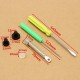 Clothes Button Fastener Snap Plier with 150Set Colorful T5 Snap Plastic Buttons