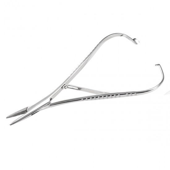 Dental Stainless Steel Needle Holder Pliers 14cm Forceps Orthodontic Dentist Tweezers Dental Stainless Steel Needle Holder Pliers 14cm Forceps Orthodontic Dentist Tweezers