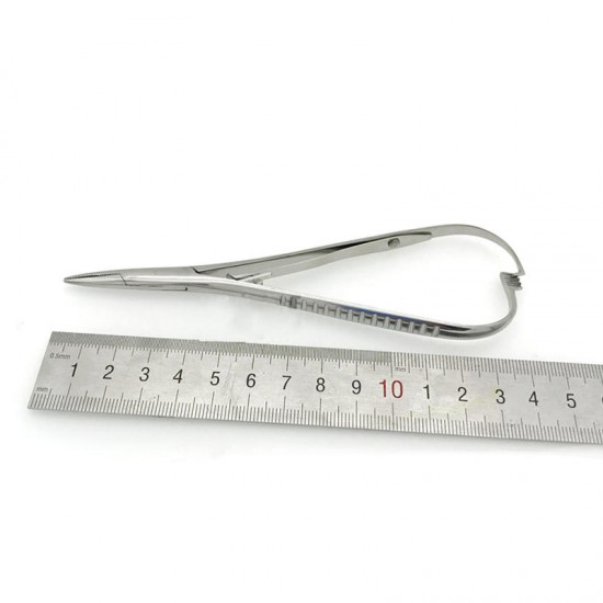 Dental Stainless Steel Needle Holder Pliers 14cm Forceps Orthodontic Dentist Tweezers Dental Stainless Steel Needle Holder Pliers 14cm Forceps Orthodontic Dentist Tweezers