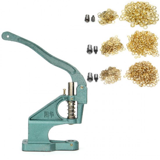 Deduction Grommets Eyelets Punch Tool Hand Press Machine Kit