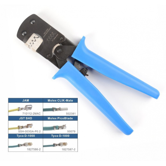 IWS-3220 Crimping Tool For JST DuPont Terminals Mini Hand Crimper Plier For Narrow-pitch Connector Pins 0.03-0.5mm2 AWG: 32-20 IWS-3220 Crimping Tool For JST DuPont Terminals Mini Hand Crimper Plier For Narrow-pitch Connector Pins 0.03-0.5mm2 AWG: 32-20