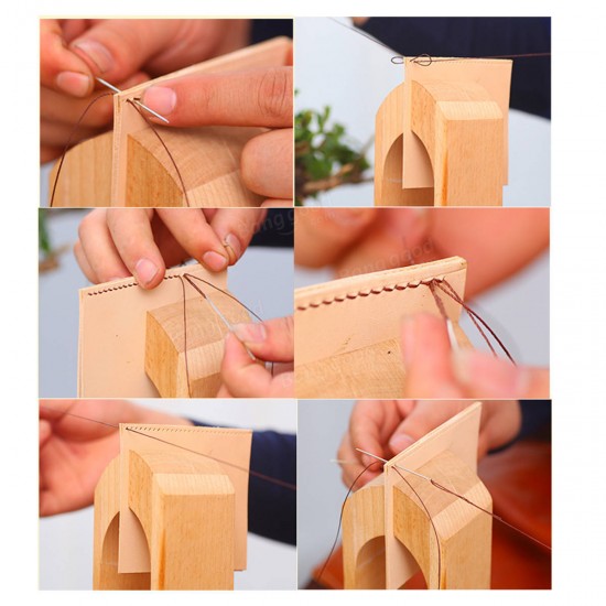 Leather Craft Sewing Wood Clamp Leather Stitching Lacing Sewing Hand Tool Leather Craft Sewing Wood Clamp Leather Stitching Lacing Sewing Hand Tool