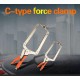 MC-010102 C Type D-type Crimping Pliers Square Mouth Rubber Handle Wood Working Fast Pliers