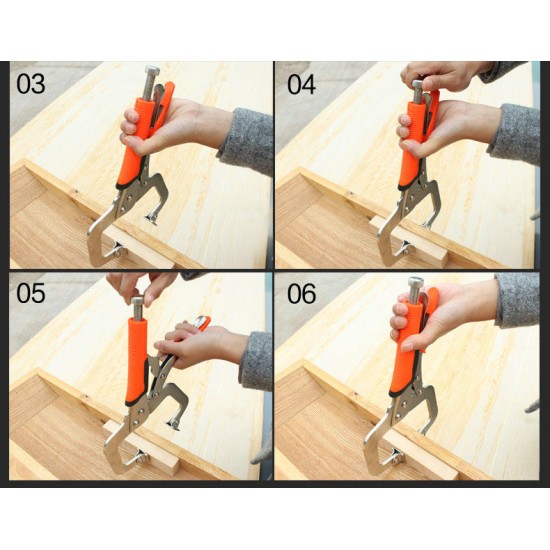 MC-010102 C Type D-type Crimping Pliers Square Mouth Rubber Handle Wood Working Fast Pliers