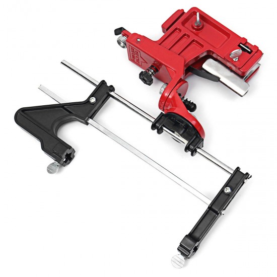 Manual Chain Saw Sharpener Grinder Bar Mounted Filing Clamp Tools Kit