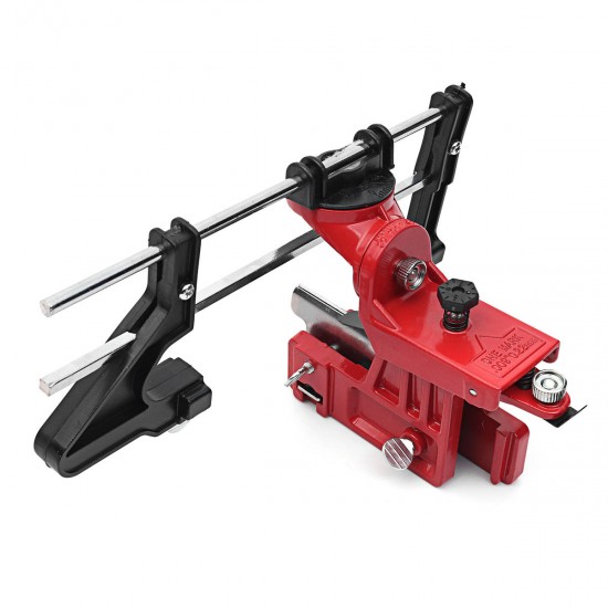 Manual Chain Saw Sharpener Grinder Bar Mounted Filing Clamp Tools Kit