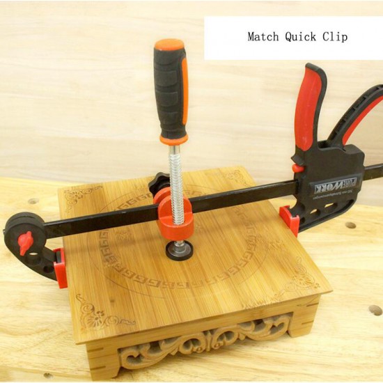 Woodworking Edge Clamp F Clamp Quick Clamp Function Expansion Auxiliary Tool Fixing Clamp