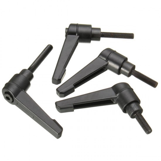Zinc Alloy M5 16-32mm Male Thread Adjustable Clamp Handle Tool