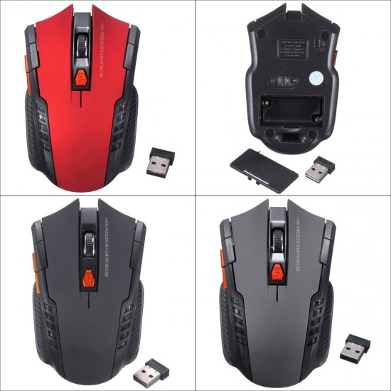 2000DPI 2.4GHz Wilreless 6 Key Portable Optical Mouse for Desktop PCs Laptops 2000DPI 2.4GHz Wilreless 6 Key Portable Optical Mouse for Desktop PCs Laptops