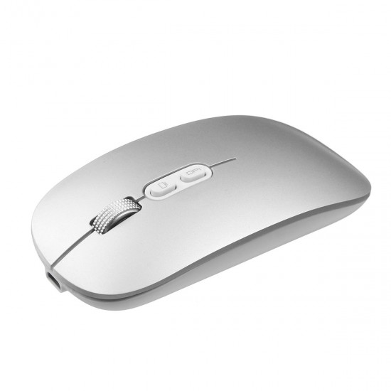 2.4 GHZ 800/1200/1600 DPI Wireless USB Charging Ultra-thin Office Mouse for PC Laptop.