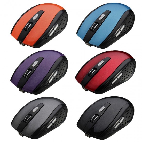 800-1200-1600DPI Wireless Rechargeable 6 Buttons Optical Gaming Mouse