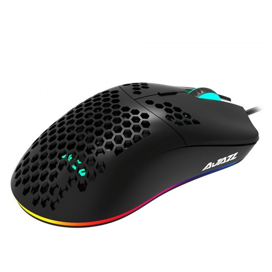 AJ390 Wired Gaming Mouse Honeycomb Hollow 16000DPI 7 Buttons USB Wired Mouse with 6 Colors LED Backlight AJ390 Wired Gaming Mouse Honeycomb Hollow 16000DPI 7 Buttons USB Wired Mouse with 6 Colors LED Backlight