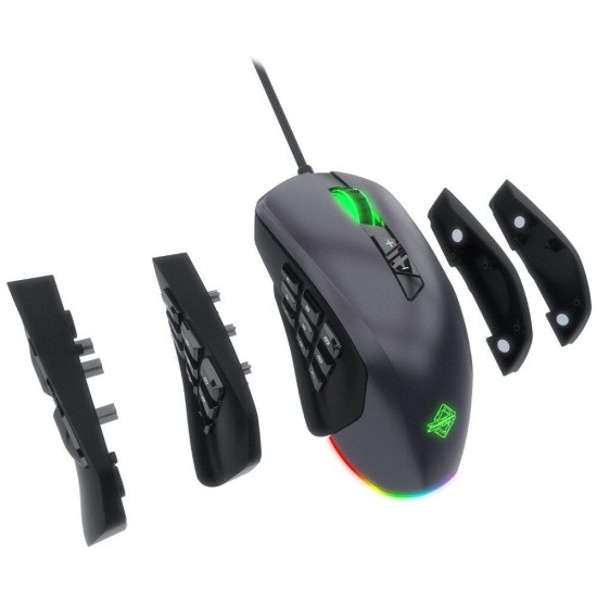 GTI 5000DPI 3/9 Buttons Lighting Effects Adjustable Optical Engine Gaming Mouse for Laptop PC