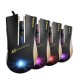 A5 USB Wired 3200DPI 7 Buttons LED 4 Color Controllable Breathing Light Optical Gaming Mouse