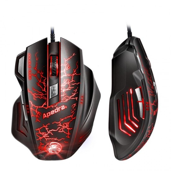 A7 3200DPI 7 Buttons USB Wired RGB Backlit Gaming Mouse for PC